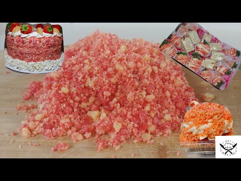 HOW TO MAKE THE CRUMBLE FOR STRAWBERRY CRUNCH CAKE AND OTHER TREATS