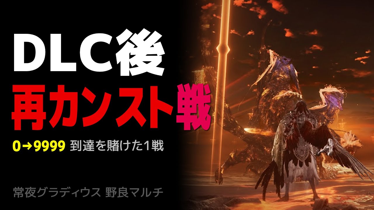 【守護者】DLC適用後の深き夜「0→9999」再カンスト到達戦【常夜グラディウス】