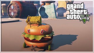 EXPLORING BIKINI BOTTOM IN GTA 5! (GTA 5 MODS) screenshot 2