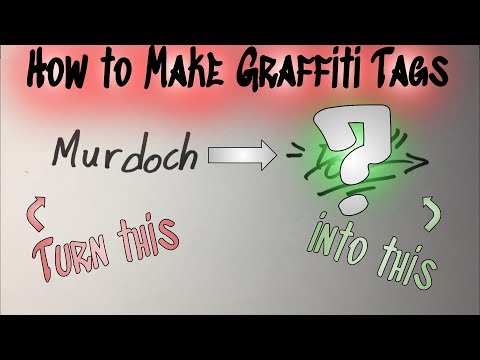 How to Create your own GRAFFITI TAGS
