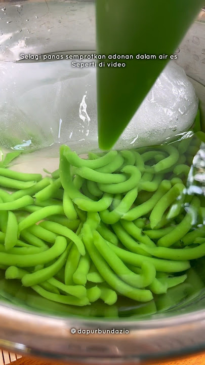 Make cendol without a mold…#cendol #cendolwithoutmold #simplerecipe