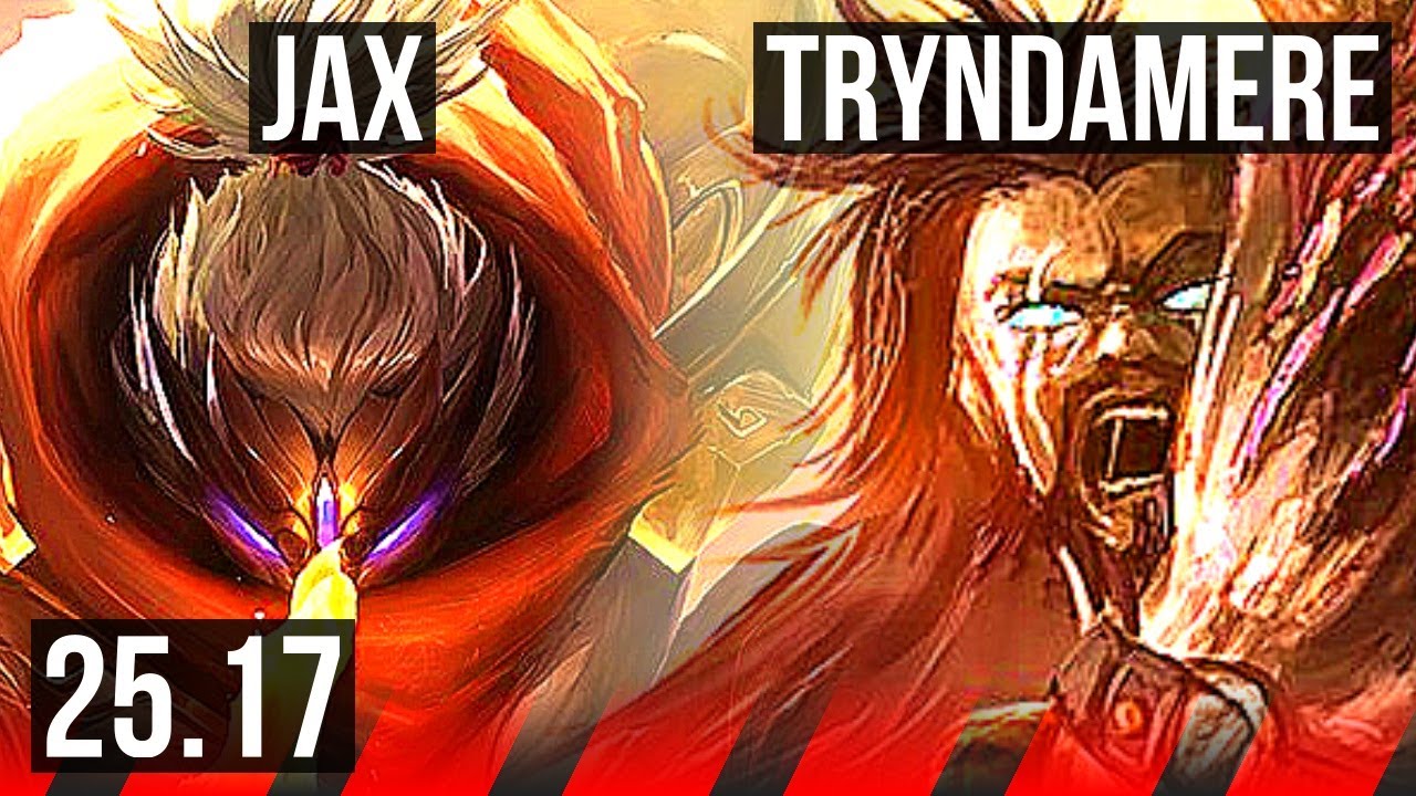 JAX vs TRYNDAMERE (TOP) | 8/0/5, Legendary | KR Grandmaster | 25.17