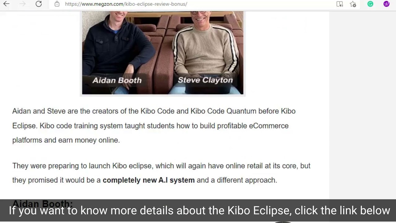 Kibo Eclipse Review by Aidan Booth and Steve Clayton - Does it Worth in 2022?
