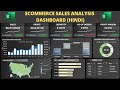 Dynamic excel dashboard from start to end development  ecommerce sales analysis dashboard excel