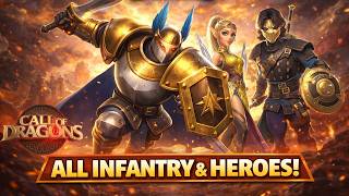 ALL Infantry TIERLIST, Heroes, Artifacts, Pets | Call Of Dragons