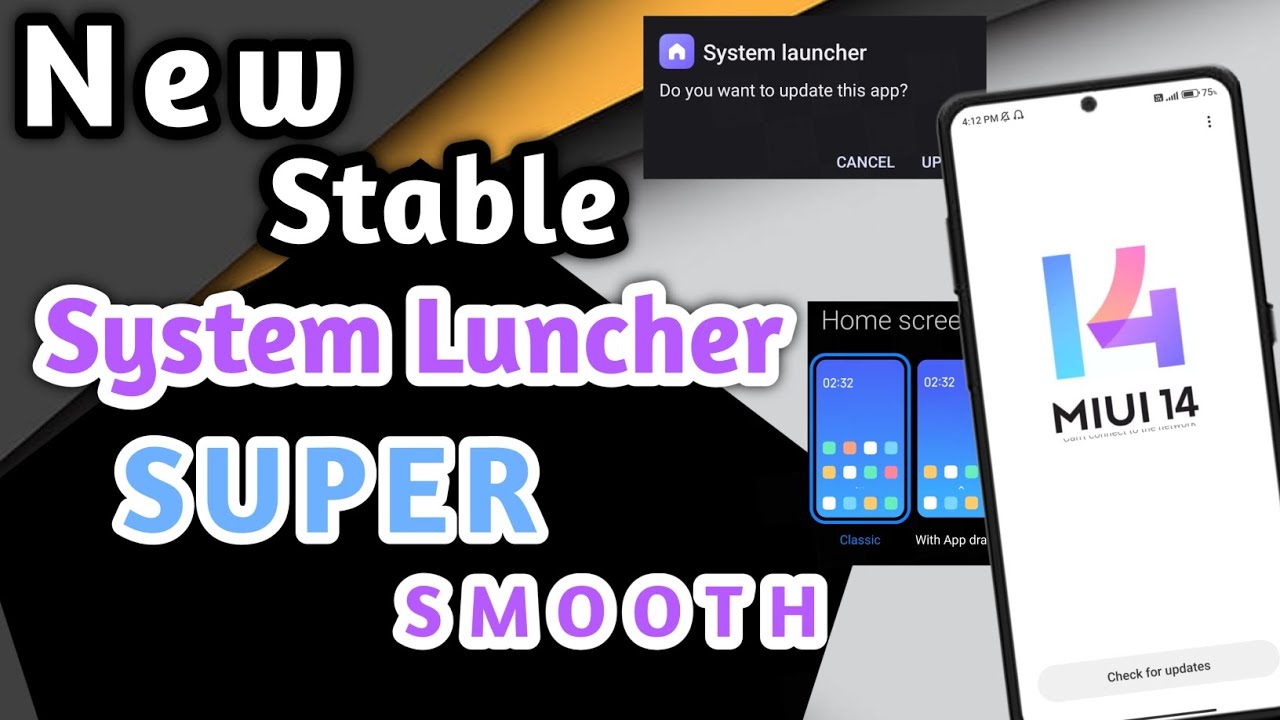 STABLE MIUI 13 New System Launcher 4.39 Update