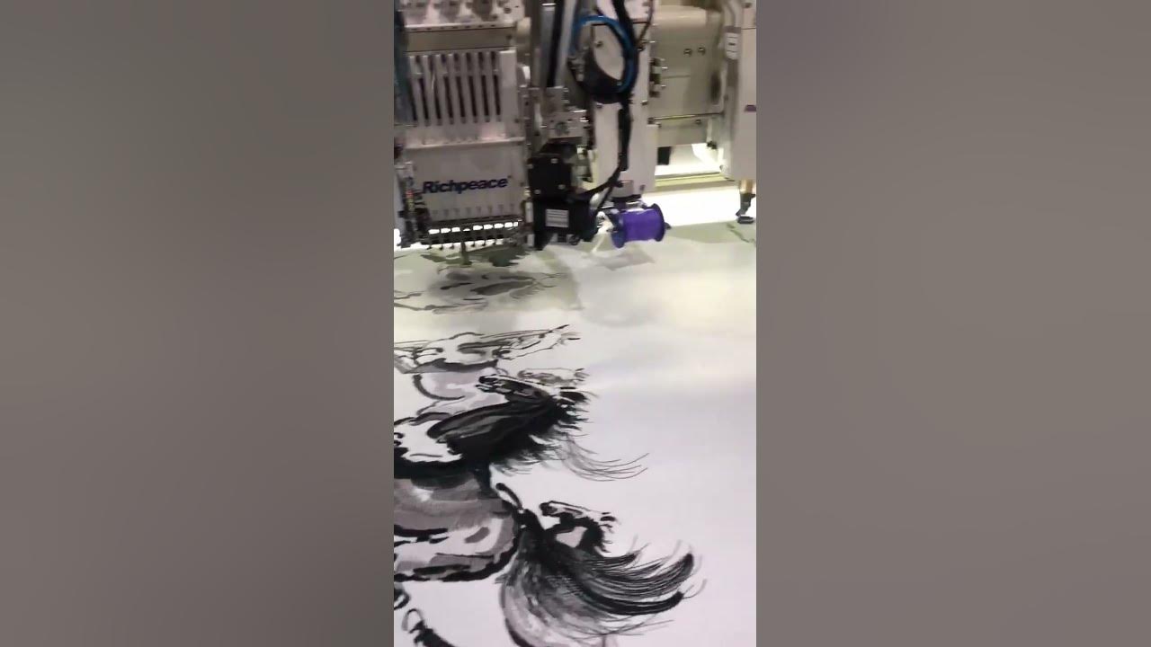 How to use industrial embroidery machines to embroider artworks and