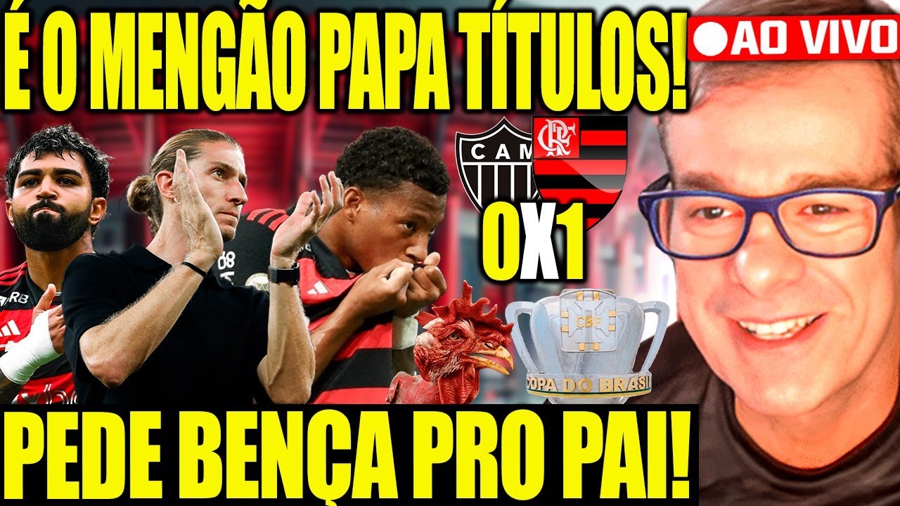 POS JOGO RAIZ AO VIVO! FLAMENGO X ATLÉTICO MINEIRO! FINAL DA COPA DO ...