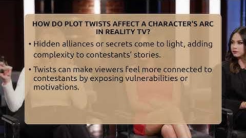 How Do Plot Twists Affect A Character