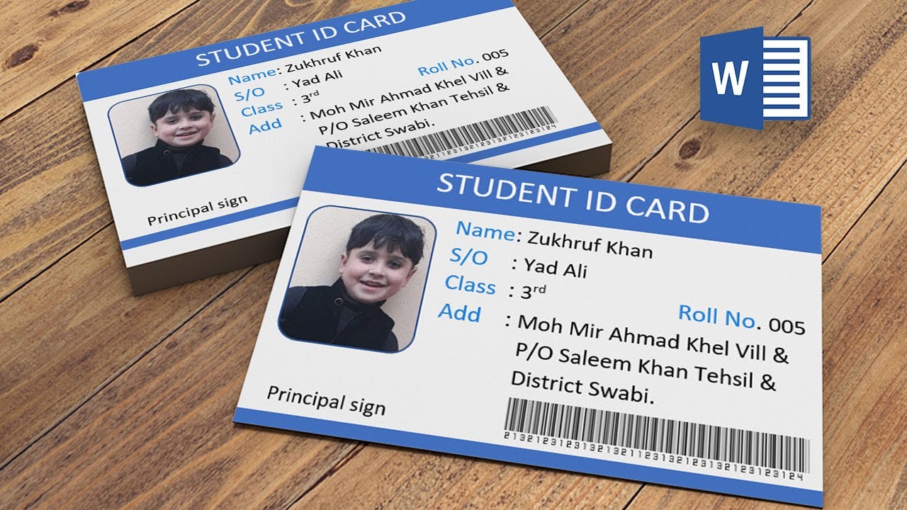 Student Id Template Word from i.ytimg.com