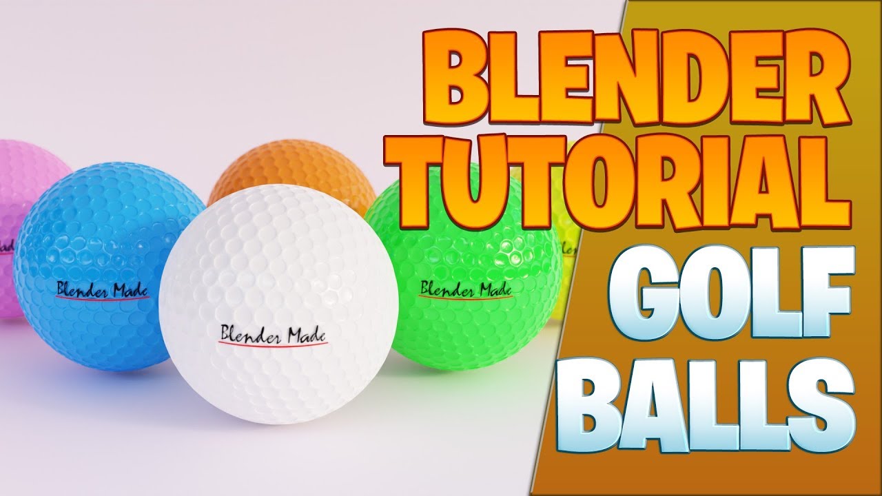 Golf balls Blender Tutorial YouTube