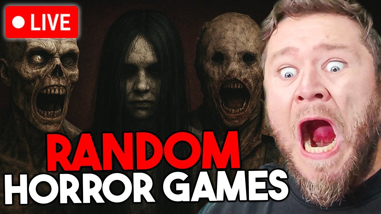 🔴[LIVE] RANDOM HORROR GAMES + MERCH DROP