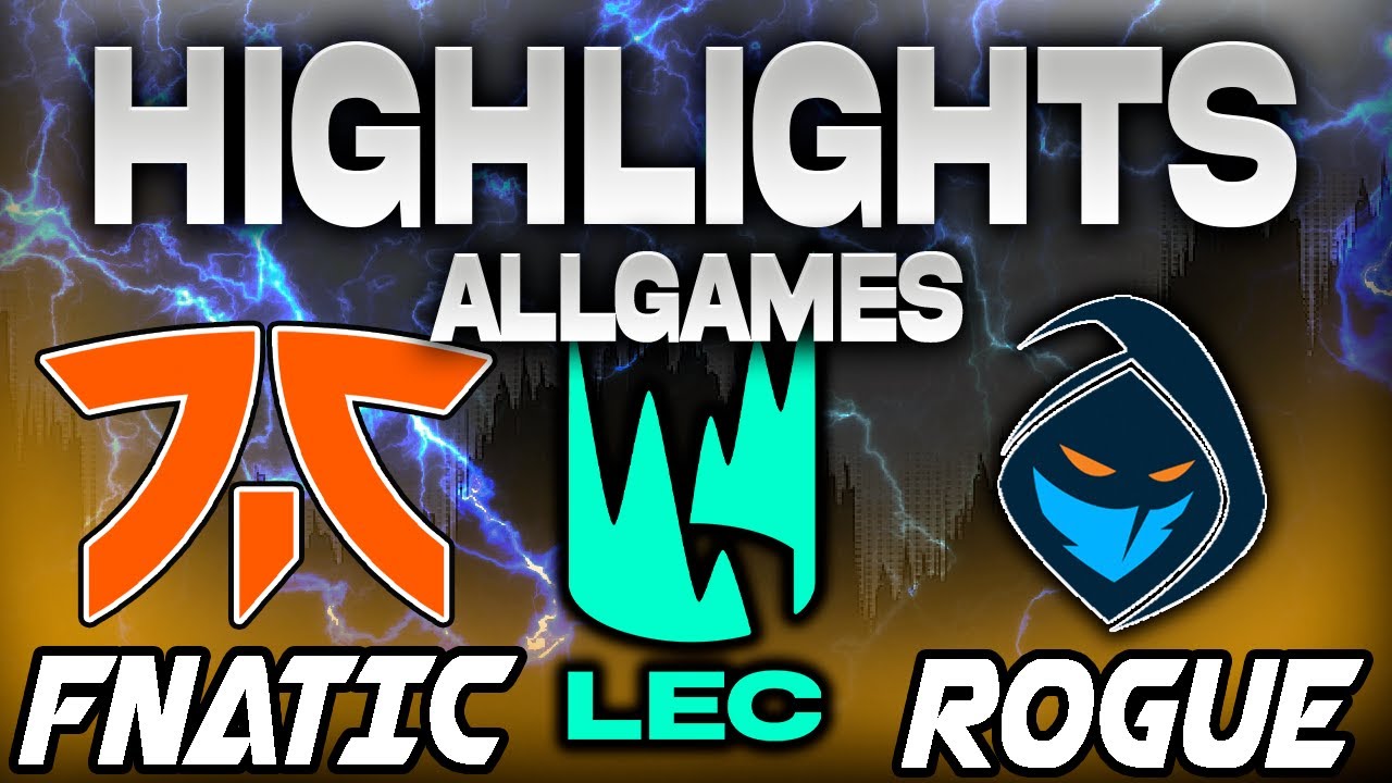 FNATIC VS ROGUE ALLGAMES HIGHLIGHTS LEC PRIMAVERA 2025 - LEAGUE OF LEGENDS - JORNADA 10