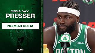 Neemias Queta Optimistic About Celtics Frontcourt, Big Fella University | Celtics Media Day
