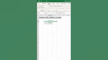 Create circle numbers in excel 💯 #exceltutorial #exceltips #exceltricks #spreadsheets