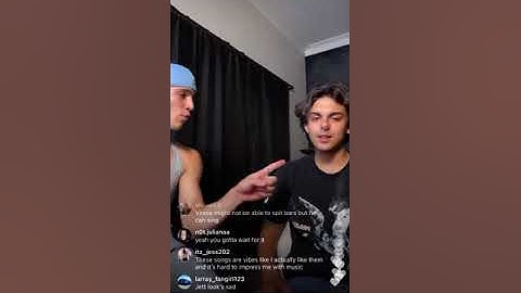 Vinnie Hacker and Jettj go live on instagram