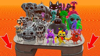 KICKING ALL ZOONOMALY and NEW GARTEN OF BANBAN Monsters in LAVA LIQUID - Garry's Mod