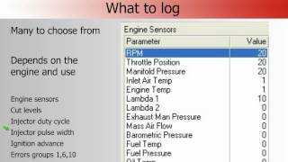 How to set up logging in an ECU