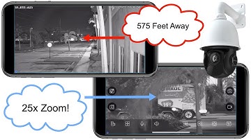 Infrared PTZ Camera 25x Zoom from iPhone App