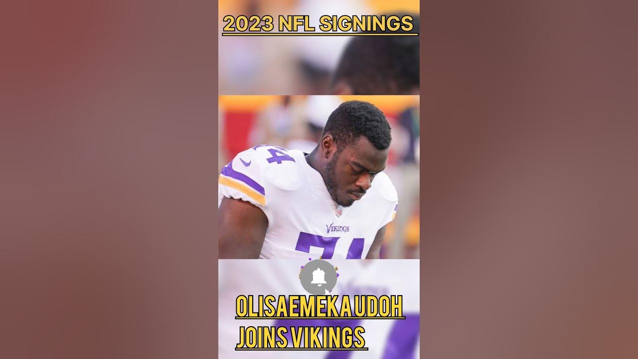Minnesota Vikings resign Olisaemeka Udoh 2023 NFL Signings and Draft