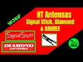 HT Antenna Comparison - Signal Stick, Diamond SRH770S and Abbree