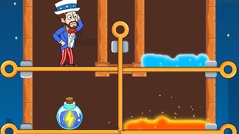 Home Pin Gameplay All Level Solution - Pull Him Out Game - Android Mobile Game