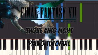Final Fantasy Vll - Those Who Fight Piano Tutorial (Synthesia) With Sheet Music