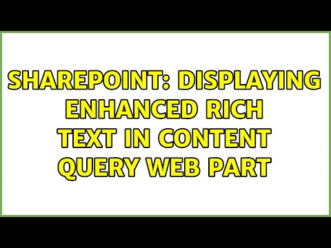 Sharepoint: Displaying Enhanced