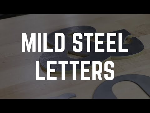 Custom Mild Steel Letters - Weld Metal Letters - Product Video |