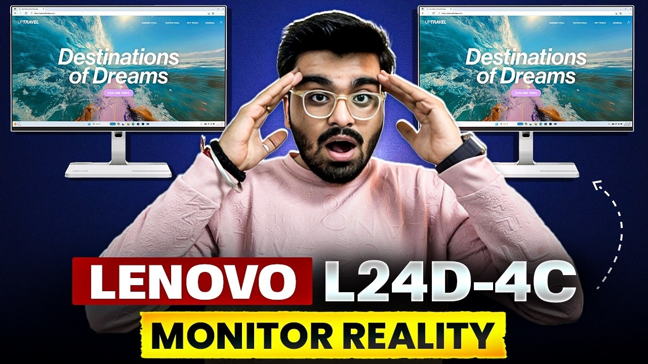 Lenovo L24D-4C Monitor Unboxing & Review! Best Full HD Monitor