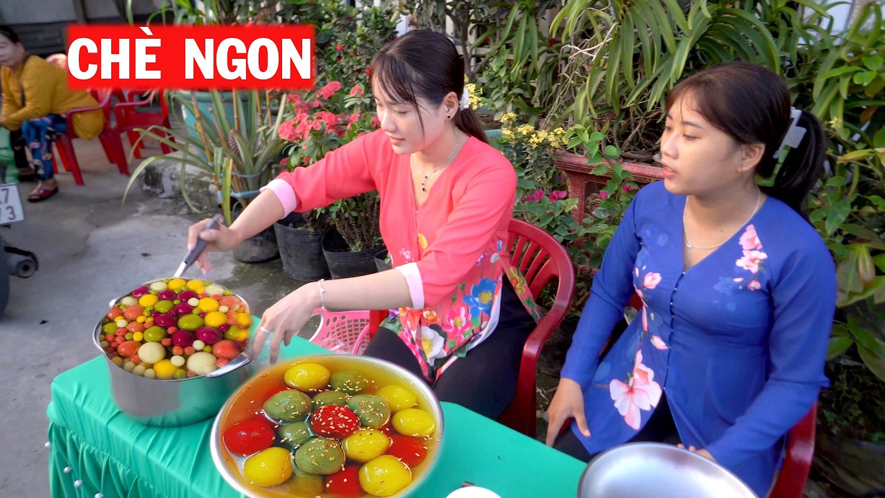 Rằm Tháng Giêng, Nấu Nồi CHÈ TRÔI NƯỚC Ngon Như Vậy Đem Ra CHợ Quê Bán Rất Đắt