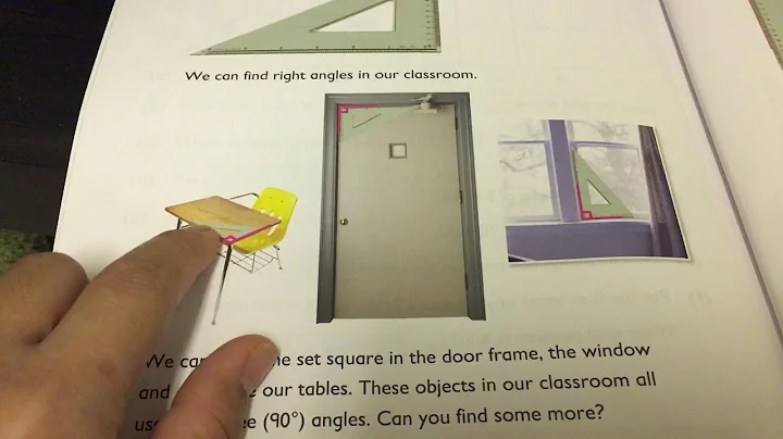 USING A SET SQUARE TO FIND RIGHT ANGLES