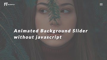 Pure CSS Image Slider - Responsive Html CSS Image Slideshow - kenburns Background