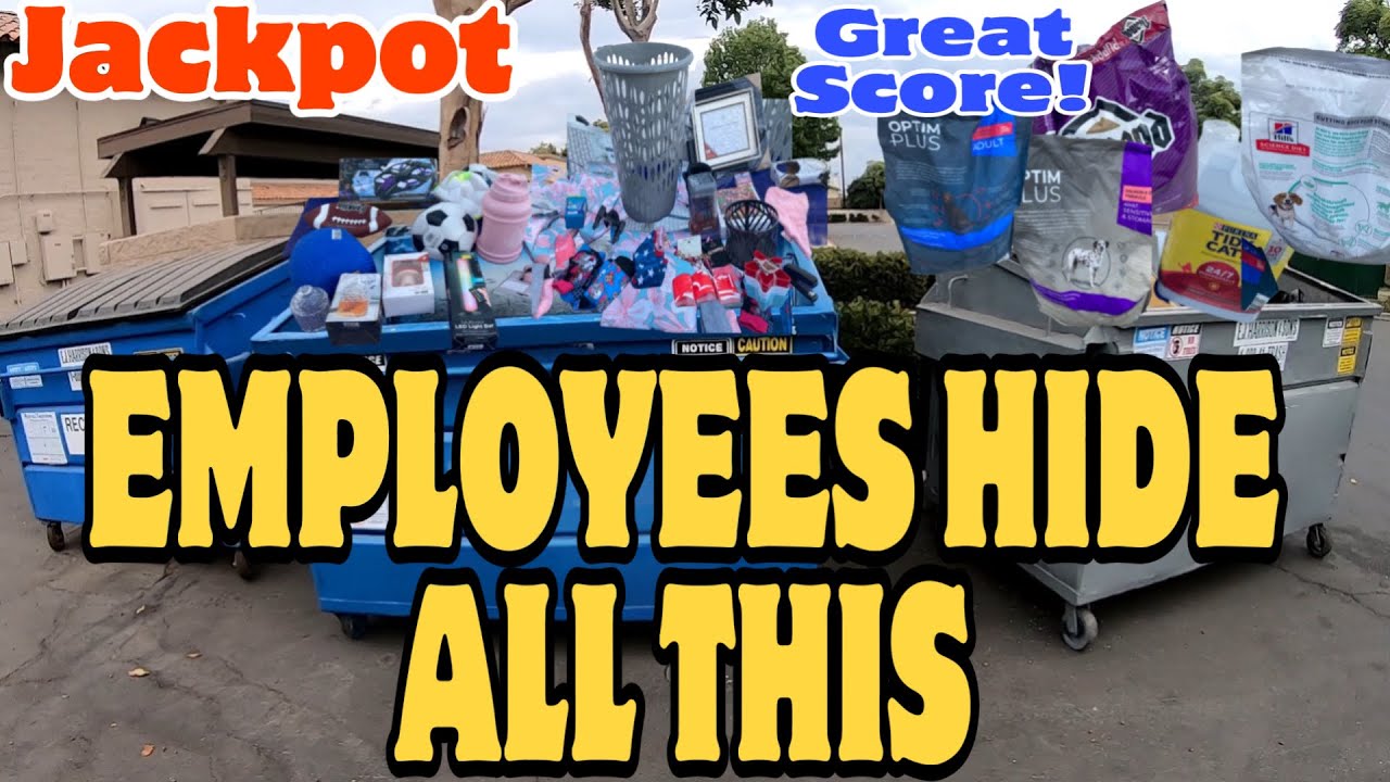 Рытьё мусора — сотрудники прячут всё это для кого-то другого, а я забрал всё это с собой. Мега-улов