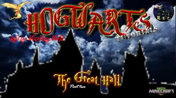 Lets build Hogwarts in Minecraft tutorials: The Great Hall Part 2.
