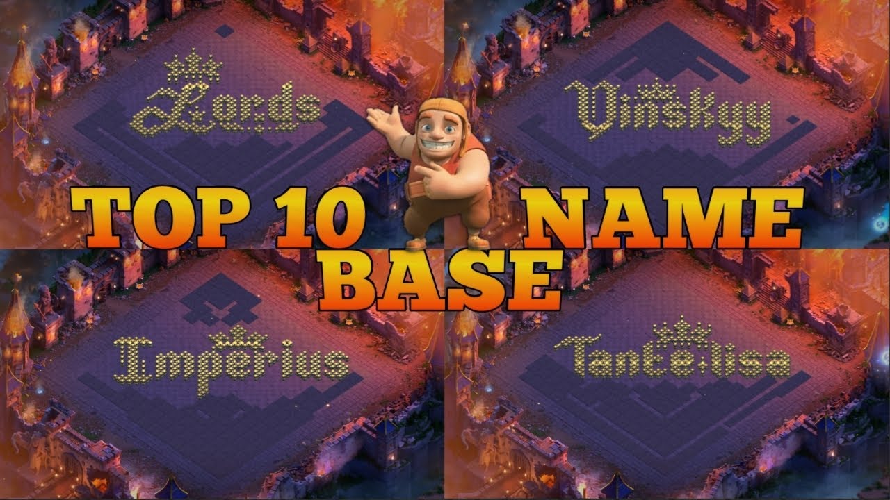 Cool Base Names TOP 10 | BASE NAME TH17 | FUN BASE | ART BASE /Copylink #clashofclans ...