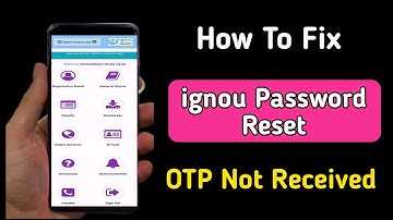 ignou password reset otp not received | ignou password reset otp nahi aa raha hai