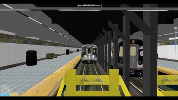 OpenBVE R110B Z train arriving & terminating at Broad Street