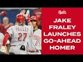 Jake Fraley launches go-ahead 3-run homer vs. Marlins