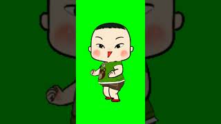 Green screen kartun joget lucu