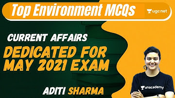 NTA UGC NET 2021 | Top Environment MCQs | Current Affairs | by Aditi Sharma