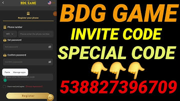 Bdg game invite code | bdg game app invite code  | bdg game invite code kaise dale