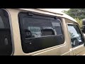 Troopy gullwing windows or pop up window modification.