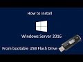 Install Windows Server 2016 Desktop from USB