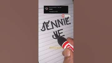 Jennie name logo💥comment your names👀#shorts #youtubeshorts #logo