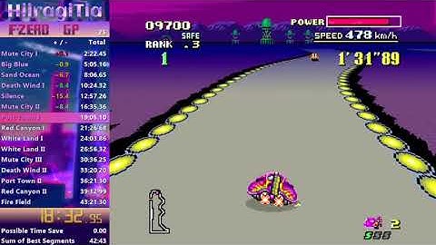 (PB: 42:52.88) F-Zero: Grand Prix / Fire Stingray / Speedrun / Expert Mode