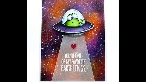 Galaxy / Outer space background with Copic markers and airbrush tutorial