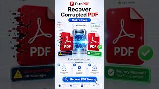 Recover Corrupted PDF Free，Fix Broken PDFs in Seconds  #pdftools #pdfconvertor #pdf