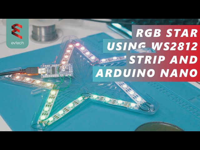 RGB Star Using WS2812 Strip And Arduino Nano 