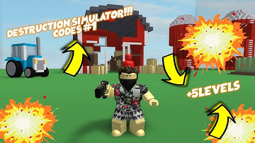Destruction Simulator CODE!!! 5 LEVELS FOR FREEE!!!